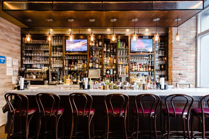 The bar at The Harold